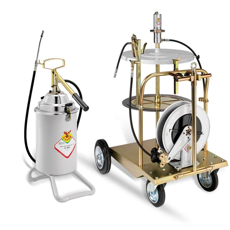 Engraxador com alavanca ou pedal